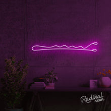 Load image into Gallery viewer, Bobby Pin Neon Sign
