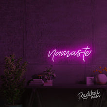Load image into Gallery viewer, &quot;Divine&quot; Namaste Neon Sign
