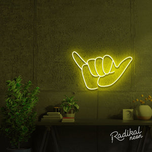 Shaka Hand Neon Sign