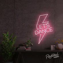 Load image into Gallery viewer, &quot;Let’s Dance&quot; Bowie Neon Sign - Blush Pink
