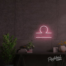 Load image into Gallery viewer, Libra Zodiac Neon Sign - Blush Pink
