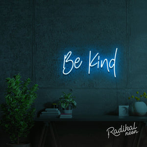 Be Kind Neon Quotes Sign