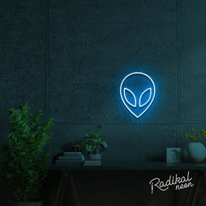 alien neon sign