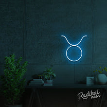 Load image into Gallery viewer, Taurus Zodiac Neon Sign
