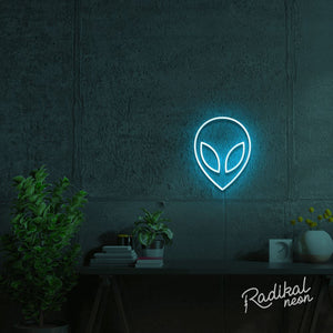 alien neon sign