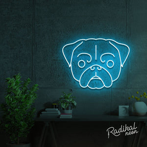 Pug Dog Neon Sign