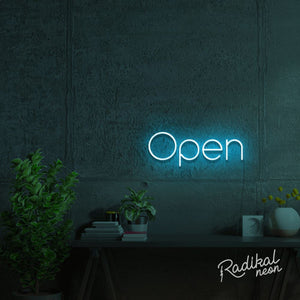"The Essential" Open Neon Sign