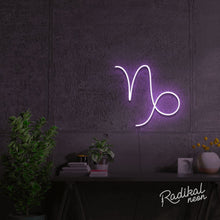 Load image into Gallery viewer, Capricorn Astrology Neon Sign
