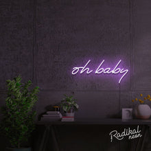 Load image into Gallery viewer, Oh Baby! Neon Sign
