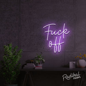 fuck off neon sign