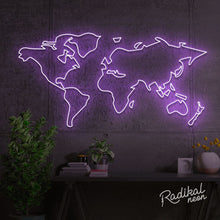 Load image into Gallery viewer, World Map LED Neon Sign
