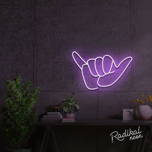 Shaka Hand Neon Sign