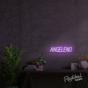 "Angeleno" Los Angeles Neon Sign