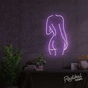 "Nudy Booty" Naked Figure Neon Sign