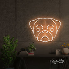 Load image into Gallery viewer, Pug Dog Neon Sign

