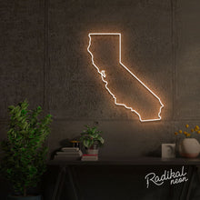 Load image into Gallery viewer, State of California Neon Sign
