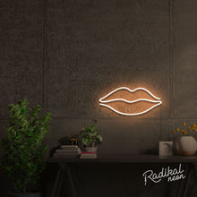 Load image into Gallery viewer, &quot;Smooch&quot; Lips Neon Sign
