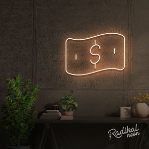 neon money sign