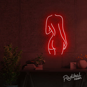 "Nudy Booty" Naked Figure Neon Sign