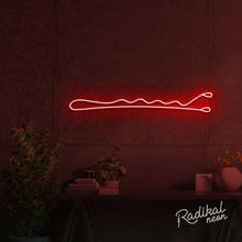 Load image into Gallery viewer, Bobby Pin Neon Sign
