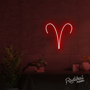 Aries Astrology Neon Sign