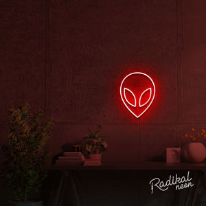 alien neon sign