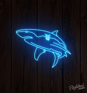 Great White Shark Neon Sign