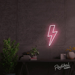 "Sparky" Lightning bolt Neon Sign