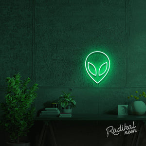 alien neon sign