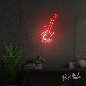 "The Gat" Guitar Neon Sign