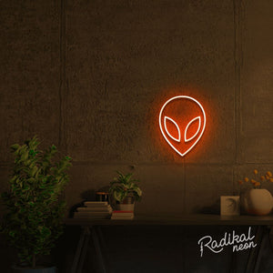 alien neon sign