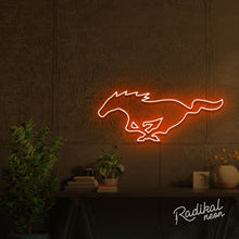 Load image into Gallery viewer, Mustang Neon Logo Sign
