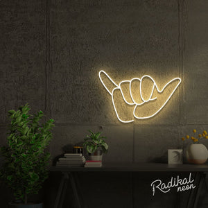 Shaka Hand Neon Sign