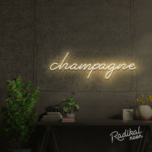 Load image into Gallery viewer, Champagne Neon Sign - Warm White
