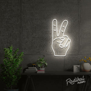 Peace Out! Neon Sign