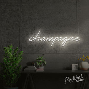 Champagne Neon Sign