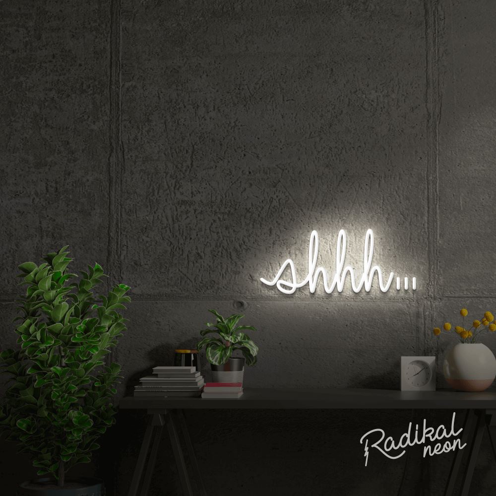 Shhh' LED Neon sign | Radikal Neon