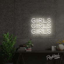 Load image into Gallery viewer, &quot;It&#39;s a fact.&quot; Girls Girls Girls Neon Sign
