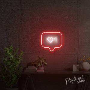 "I like this" Insta-like Neon Sign