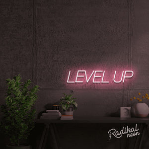 LEVEL UP Inspirational Neon Sign