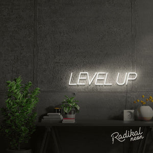 LEVEL UP Inspirational Neon Sign
