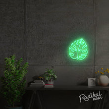 Load image into Gallery viewer, Monstera Leaf II Neon Sign
